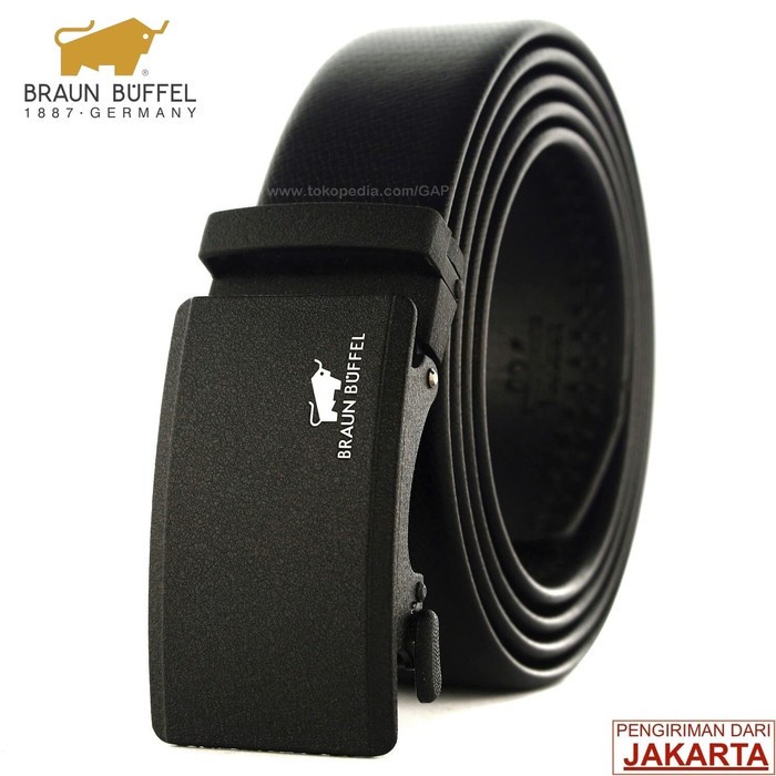 IKAT PINGGANG/GESPER/SABUK REL PRIA KULIT IMPORT BRAUN BUFFEL B101