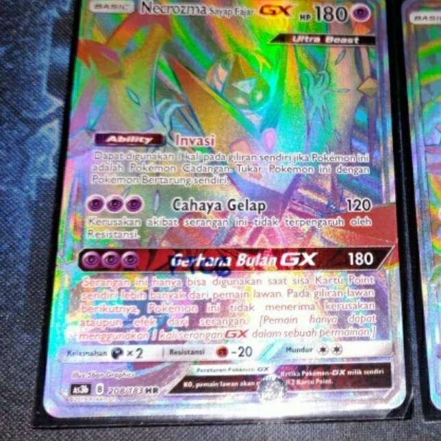 ✅New Kartu Pokemon Tcg Id As3B Necrozma Sayap Fajar Gx Hr Berkualitas
