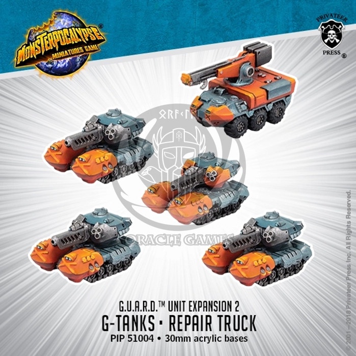 ✅Baru G.U.A.R.D. Unit: G-Tank  Repair Truck - Protector - Monsterpocalypse Diskon
