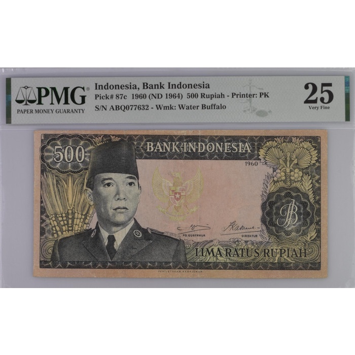 ✨New Sukarno 500 1960 Pmg 25 - Rare Diskon