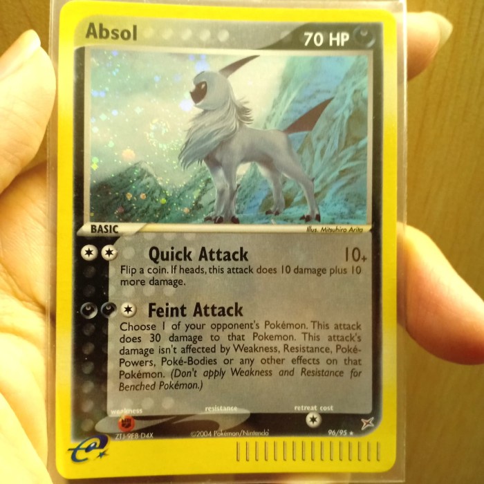 ✨Baru Kartu Pokemon - Absol Secret Rare Diskon
