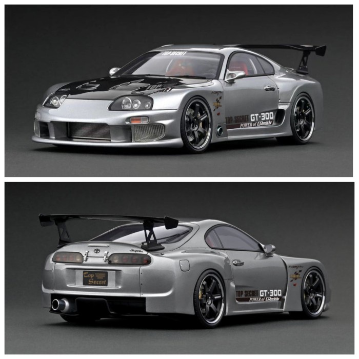 ✨Baru Ignition Model Top Secret Gt300 Supra Jza80 Silver Terbatas