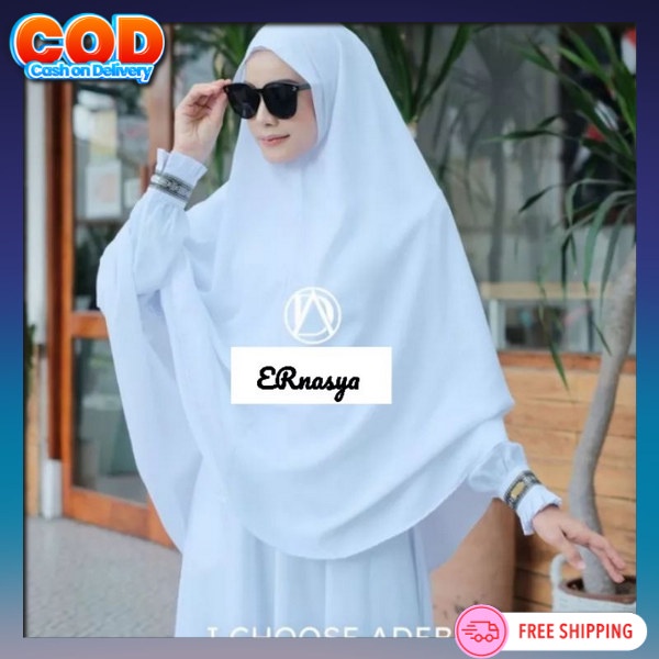 Stlan Gamis Wanita Terbaru 2024 Gamis Dan Kerudung Bju Drees Wamita Gamis 2In1 Branded Setelan Baju 