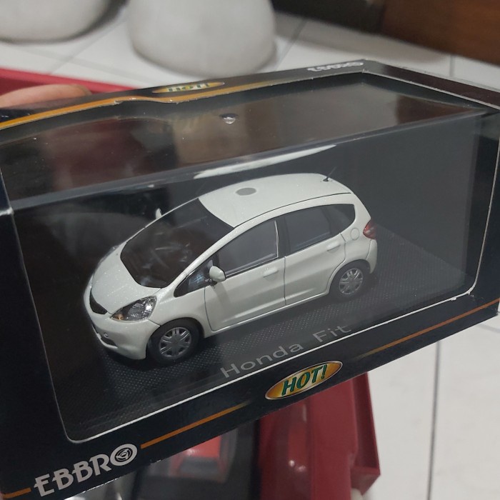 ✨New Ebbro 1/43 Honda Fit Jazz Ge8 White Terbatas