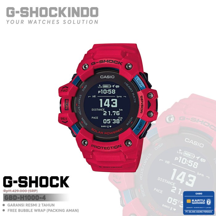 ✅Ready Casio G-Shock Gbd-H1000-4 / Gbd-H1000-4Dr Original Berkualitas