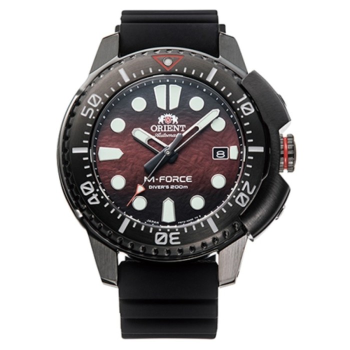 Orient M-Force RA-AC0L09R Jam Tangan Pria Diver Otomatis Stainless Steel 45mm Merah