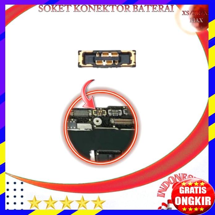 Soket Fpc Baterai On Motherboard Iphone Xs Xr Xs Max New