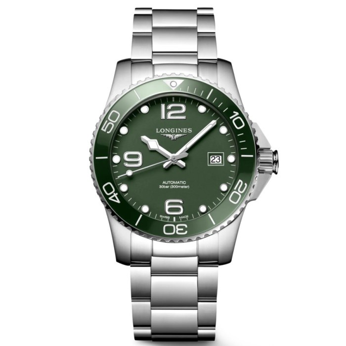✅Sale Longines Hydroconquest Green 41Mm L3.781.4.06.6 Terbaru
