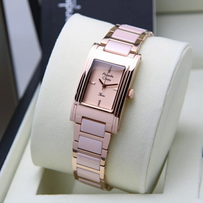 ✅New Jam Tangan Wanita Alexander Christie 2983 Pink Original Diskon