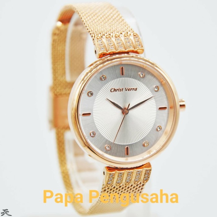 ✅New Ori Jam Tangan Wanita Original Christ Verra 71603L-45 Rosegl Garansi Resmi Bisa Gojek