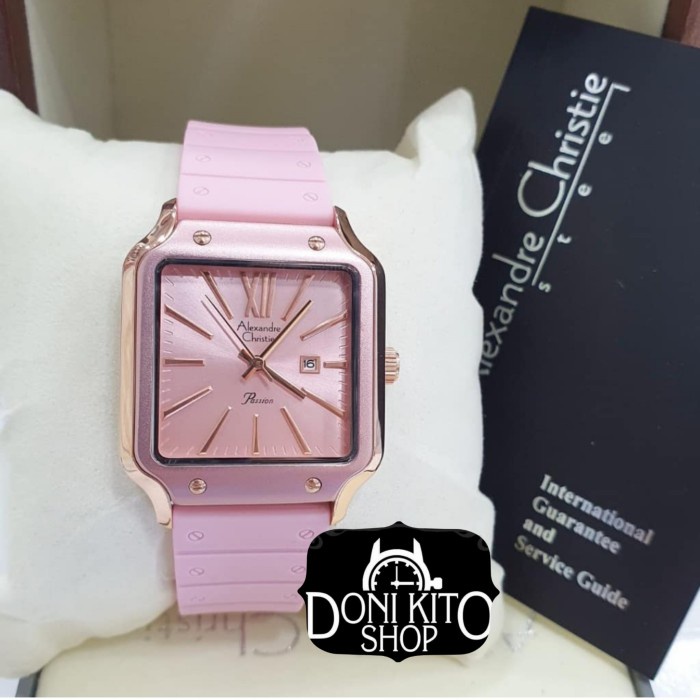 ✅New Alexander Christie Ac2942 Pink Rose Gold - Jam Tangan Wanita Original Berkualitas