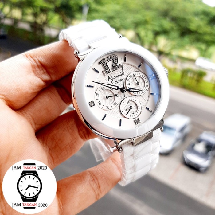 ✅Baru Jam Tangan Wanita Original Alexander Cristie Ac2359 White Ac 2359 Bisa Gojek
