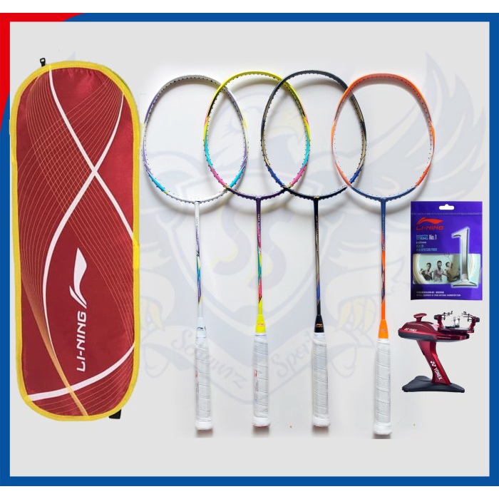 [New Ori] Raket Badminton Bulutangkis Lining Windstorm 74 Full Set Terbatas