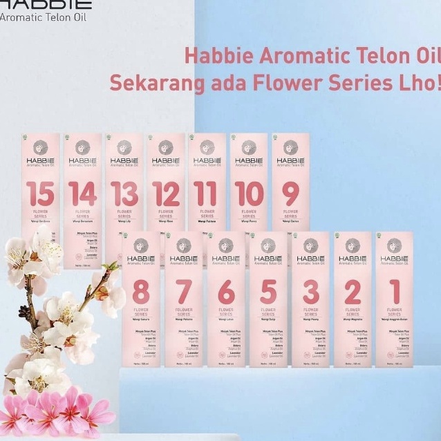 Best Seller Habbie Minyak Telon Aromatic Telon Oil Flower Series 100ml.