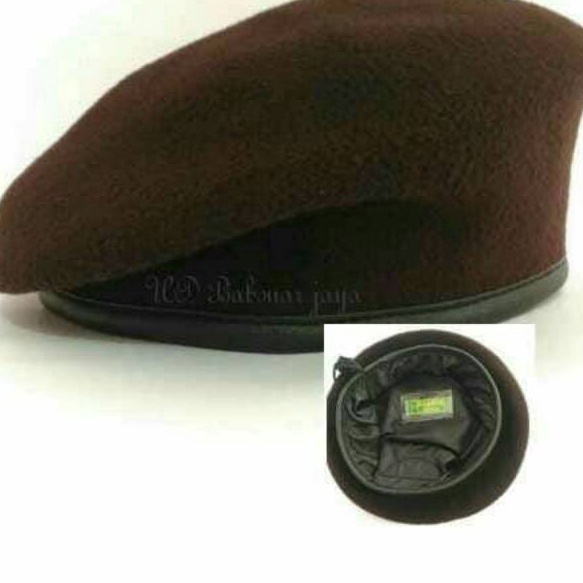 [258] Baret Pramuka Standar Polri Bahan bludru Baret Pramuka Putra Baret Pramuka Ukuran Penggalang-P
