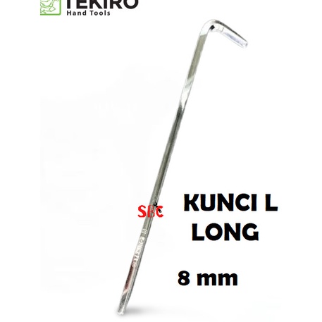TEKIRO Kunci L Panjang 8 mm Hex Key Long 8mm Satuan Eceran Ⓝmge⋆