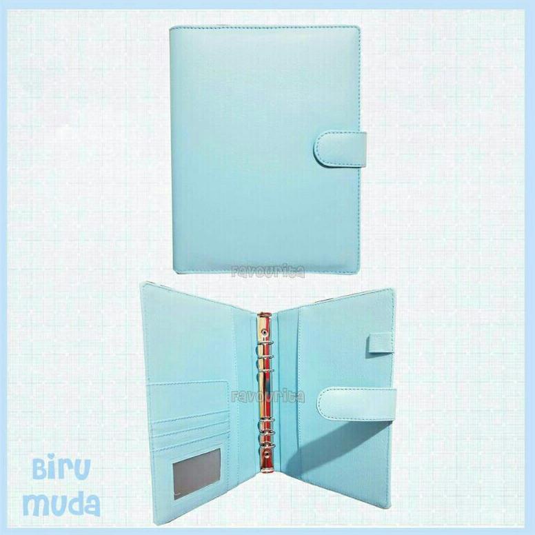 

Update - Custom Nama Binder Polos 6 Ring A5 Kulit .,