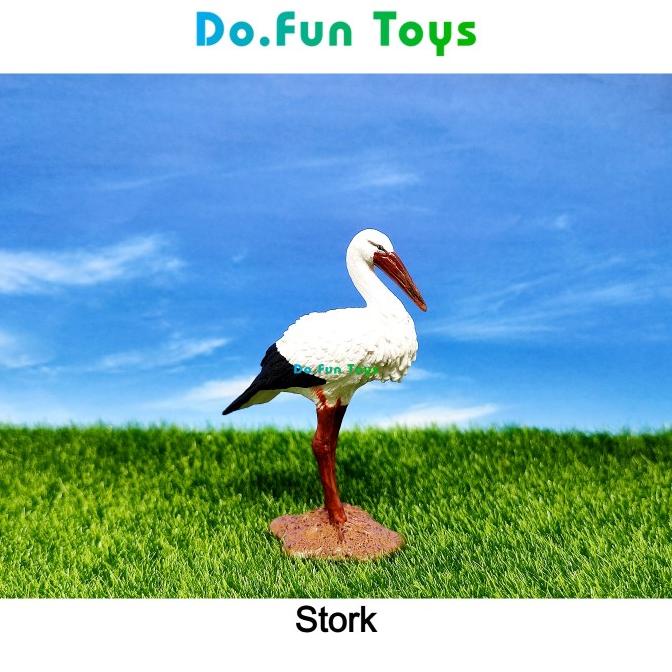 Sale Now Stork Animal Figure/ Miniatur Mainan Binatang Burung Bangau Berkualitas