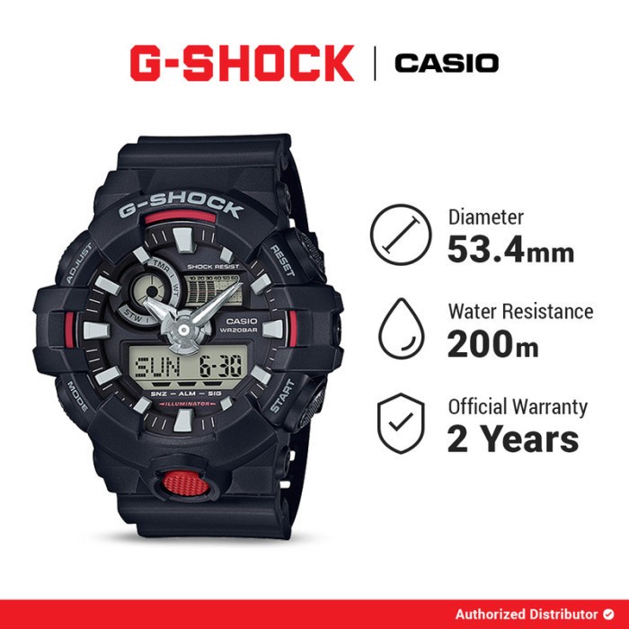 [READY INSTANT] G-Shock Jam Tangan Pria GA-700-1ADR Original Digital Analog