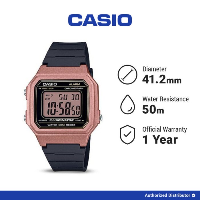 [READY INSTANT] Casio Jam Tangan Wanita W-217HM-5AVDF Digital