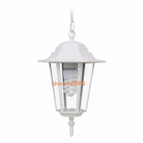 Lampu gantung klasik outdoor waterproof teras tipe 1009 H/S putih »ghe✧