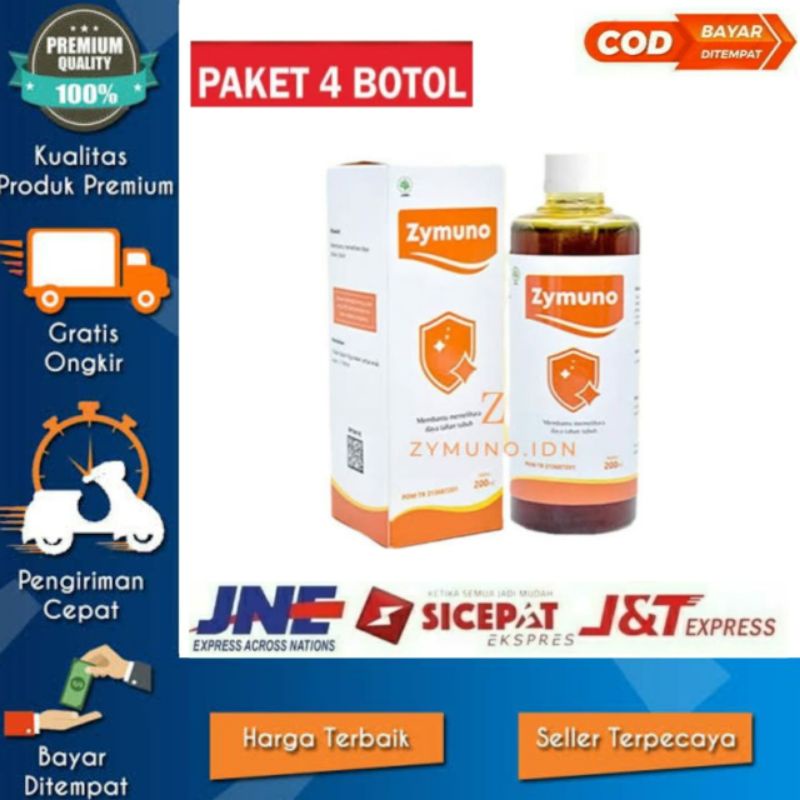 MADU ZYMUNO - MADU HERBAL ORIGINAL - PAKET 4 BOTOL
