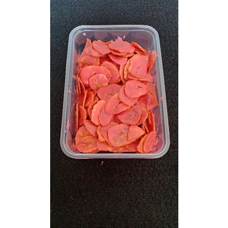 

Keripik pisang lumer Papa Gedhang Rustic Banana rasa strawberry 150 gr