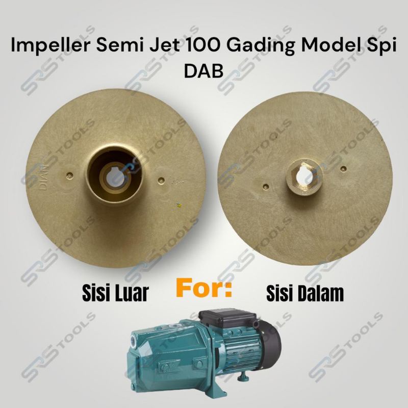 Impeller Gading Semi Jet 100 / Kipas Pompa Air Semijet DAB Spi 100 Watt
