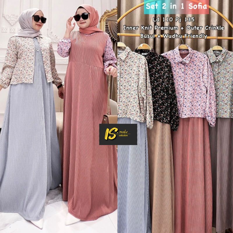 SET NANIA MAXI /DRES OUTER MOTIF INER POLOS ORI IS MODE