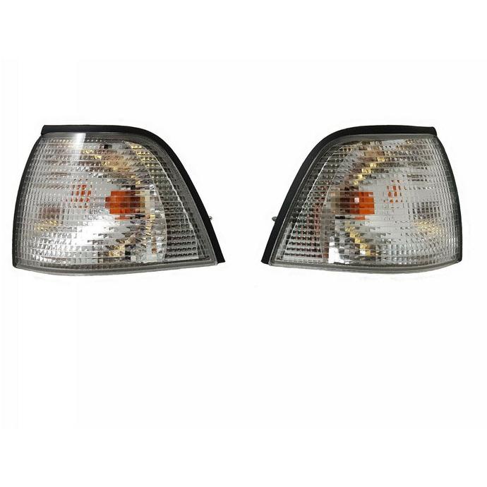 Original BMW E36 Seri 3 Turn Signal Lampu Sein Sen Bening Depan SET