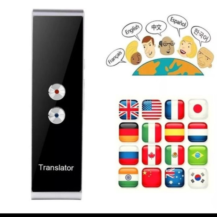 

Translator T8+ Translate Penerjemah Bahasa Bluetooth
