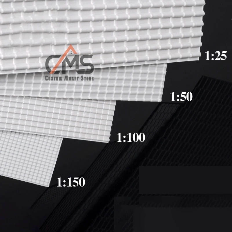 Maket Genteng Abs - Niatur Genteng Abs - Ukuran 30X43Cm