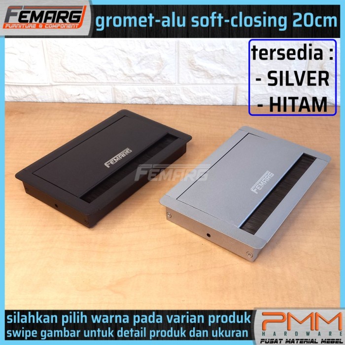 

Gromet Aluminium Soft Closing Femarg 12X20 Lubang Kabel Kotak Berkualitas
