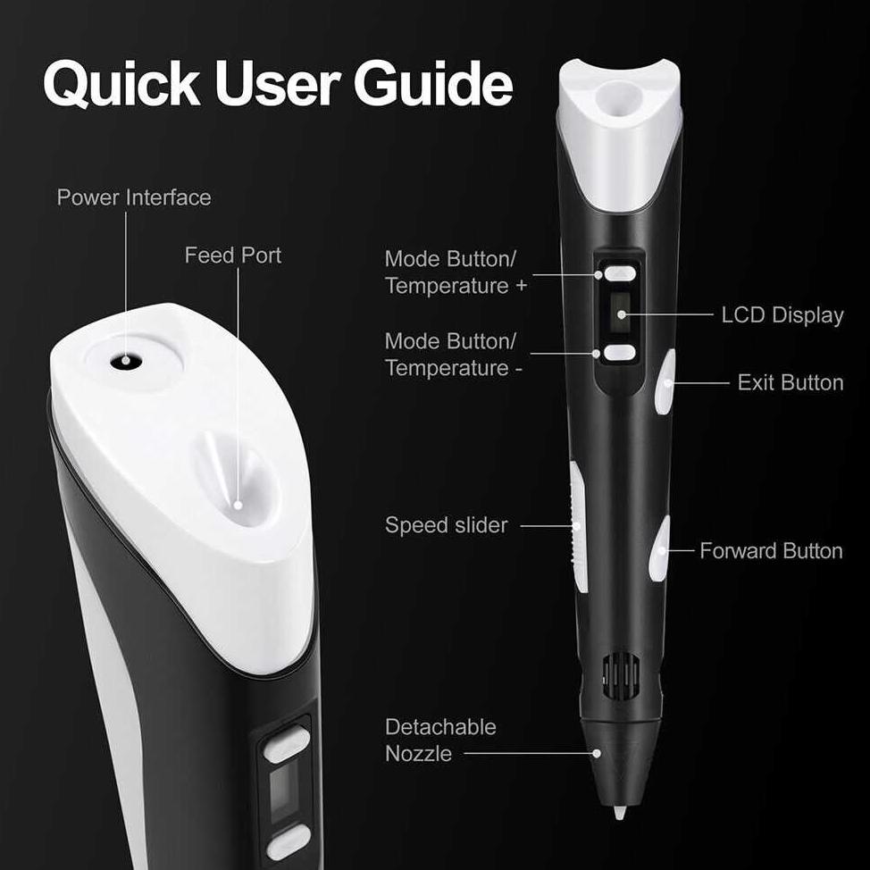 

Pulpen 3D Anak Printing Magic Drawing Filament Eu Plug - 3Dpen-2