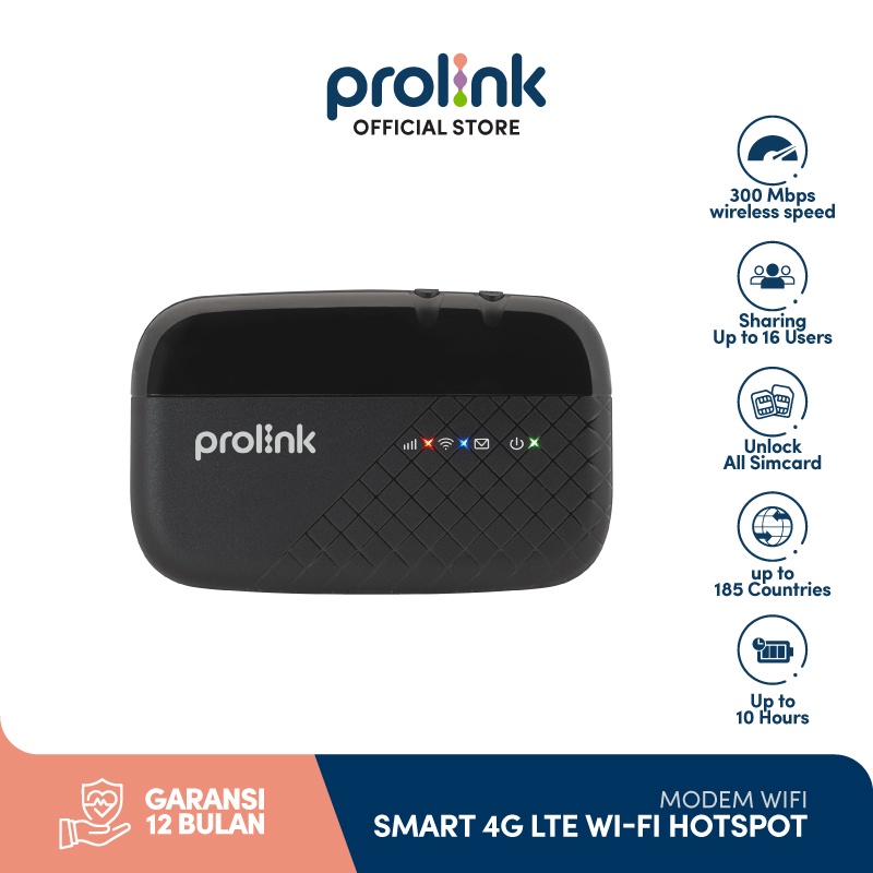 Paling Popular©Prolink Mobile WiFi Hotspot 4G LTE N300 Modem Wireless Router l UNLOCK ALL OPERATOR l