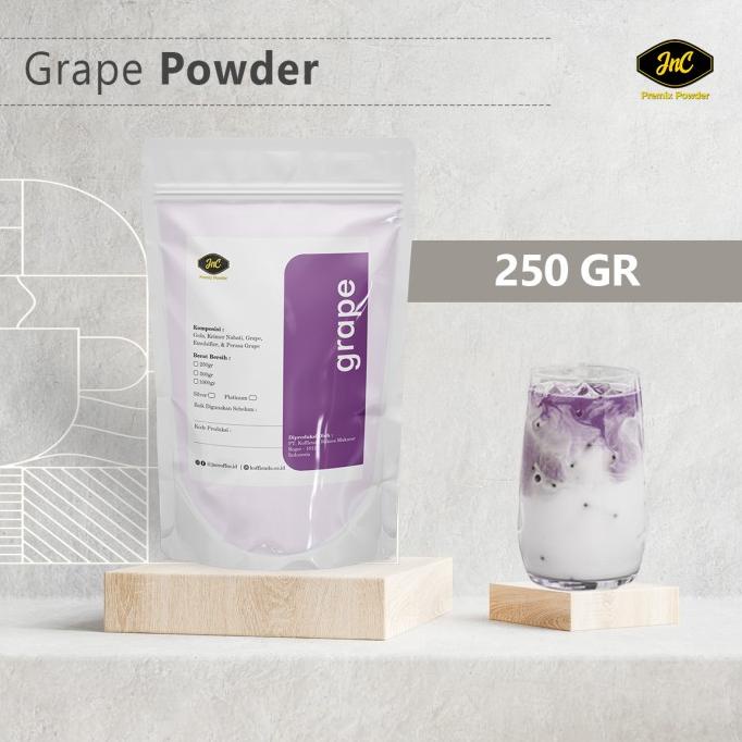 

JnC Grape Powder 250gr I Bubuk Minuman Rasa Anggur