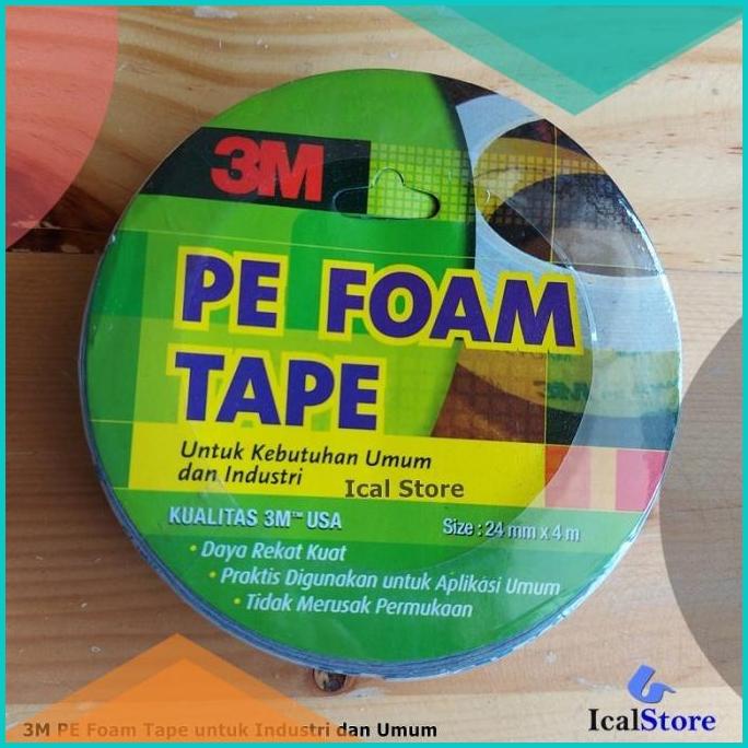 

Double Tape 3M PE Foam Busa 24 mm Panjang 4 meter Original 24mm x 4m 20JVLZ3 tools n parts