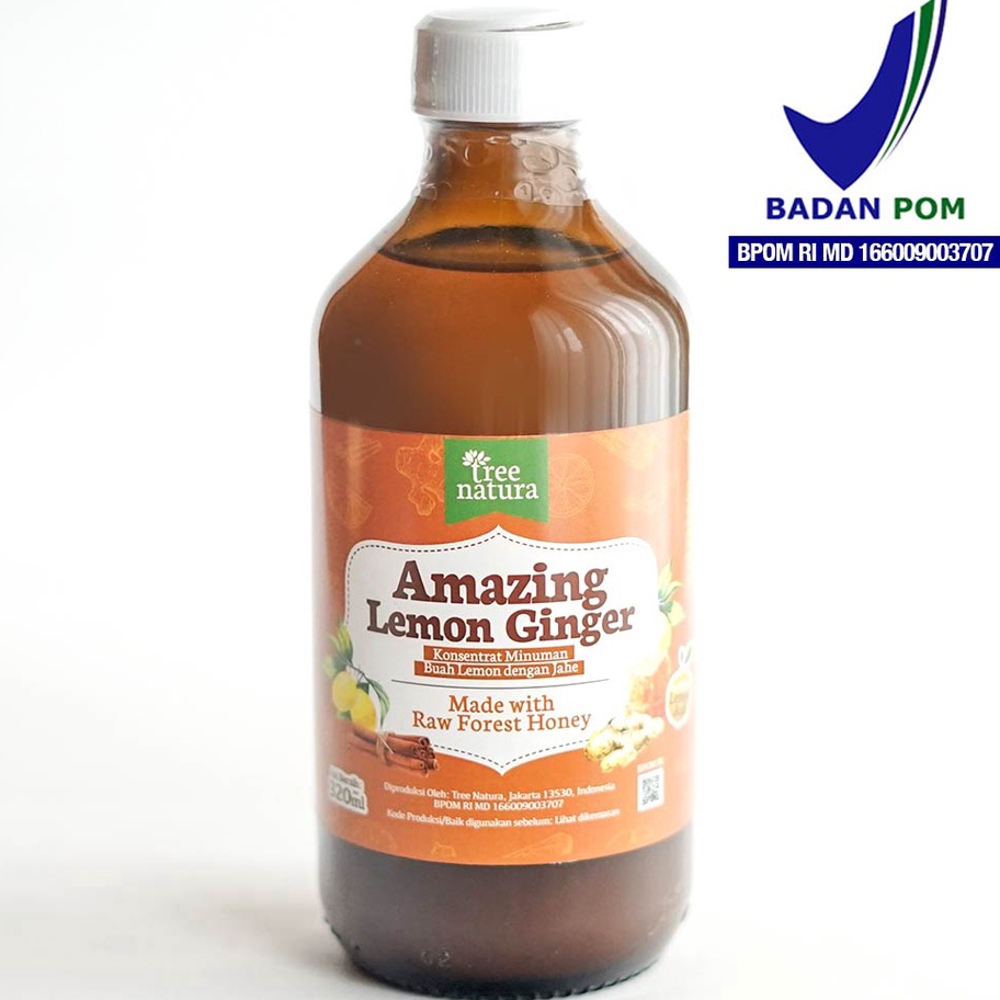 

Terlaku. Tree Natura, Amazing Lemon Ginger (Jus Lemon+ Jahe Merah) 320ml