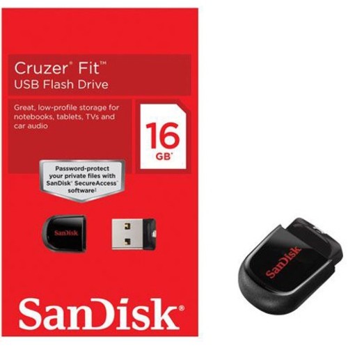 SanDisk Cruzer Fit 16GB USB Flash Drive CZ33 terlaris