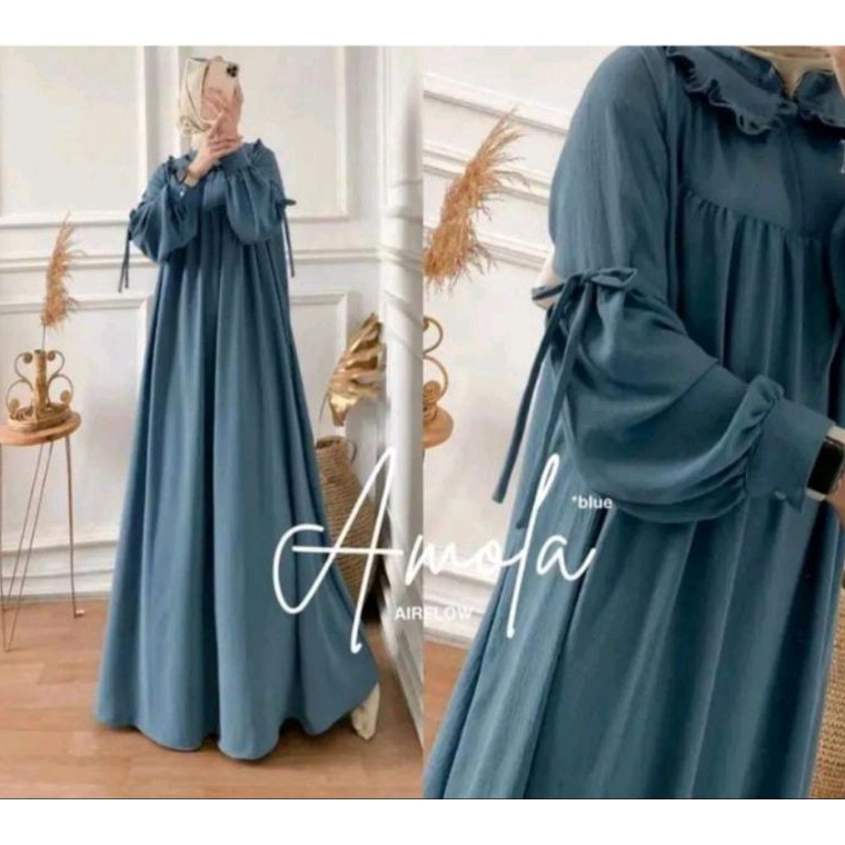 WDPY3957  GAMIS AMOFA JUMBO CRINKLE AIRFLOW LD 120CM / DRESS CRINCLE AIRFLOW / GAMIS WANITA