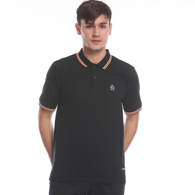 Juice Ematic Kaos Polo Pria Hitam Jum Planet Surf