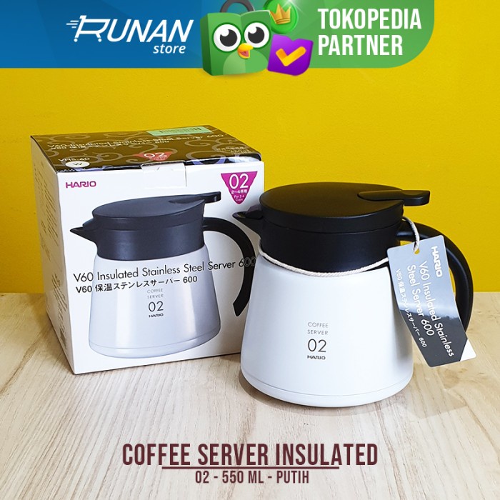 [New] Hario V60 Insulated Coffee Server 550 Ml - Teko Kopi Stainless V60 02 Bisa Sameday