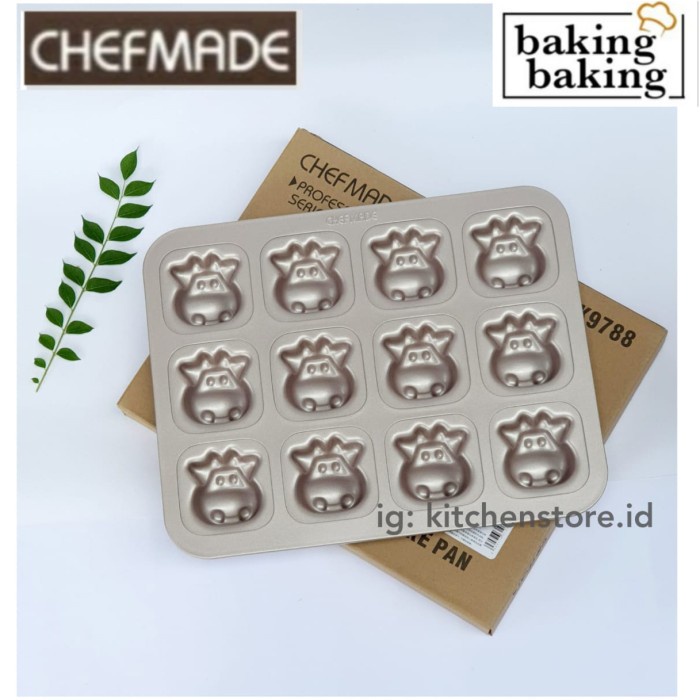 

✨Baru Chefmade Cm9788 Cow Series Cake Pan/ Loyang Cetakan Sapi Premium Diskon