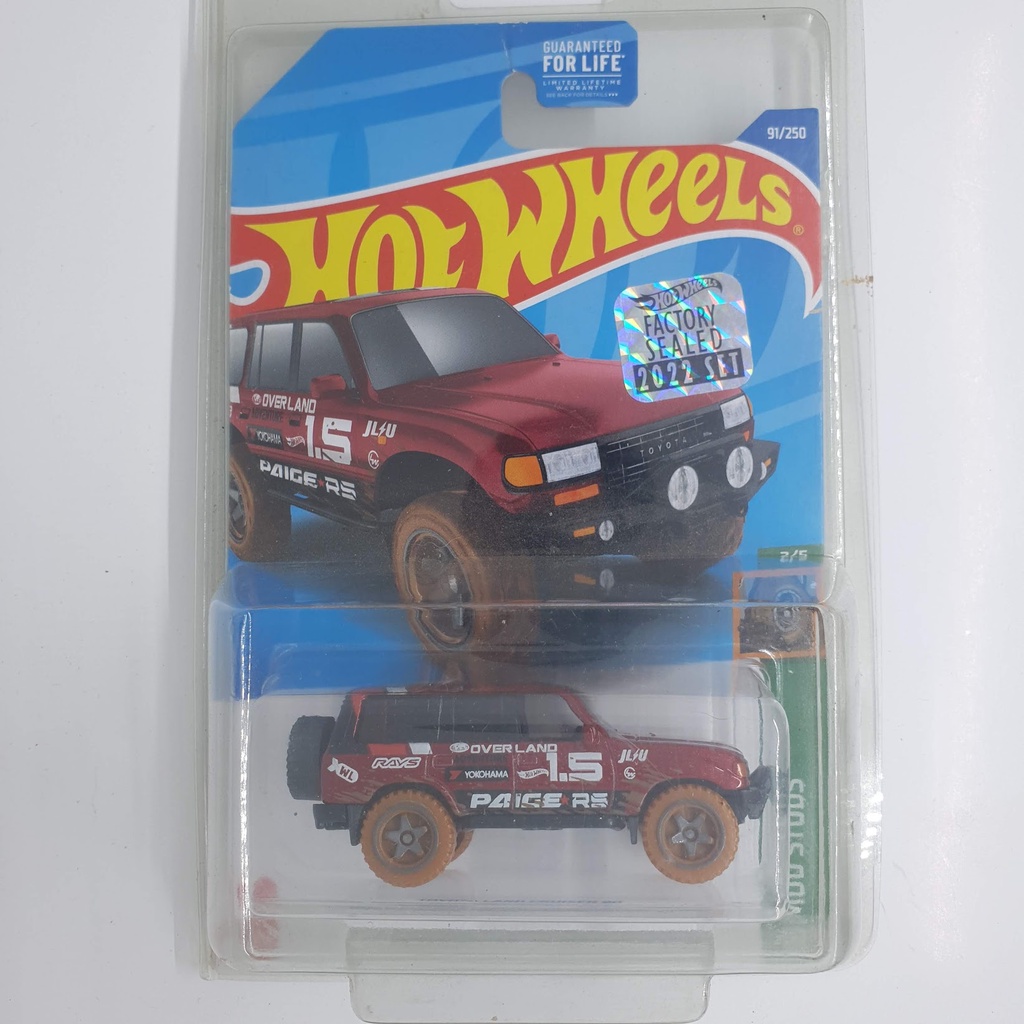 TOYOTA LAND CRUISER 80 RED MERAH - Mud Studs™ - Hot Wheels/Hot - ↯1571
