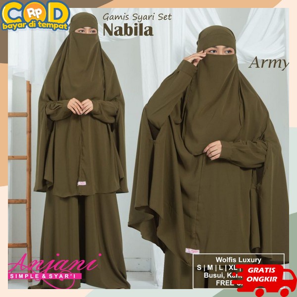 Stlan Gamis Wanita Terbaru 2024 Gamis Dan Kerudung Bju Drees Wamita Gamis 2In1 Branded Setelan Baju 