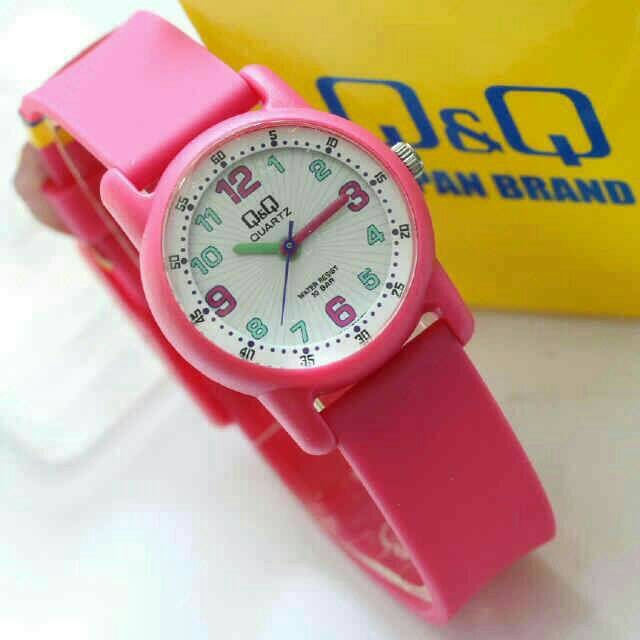 TERBARU Jam Tangan Anak QQ VR41J Original VR41 Pink /JAM TANGAN ANAK/JAM TANGAN ANALOG/JAM TANGAN