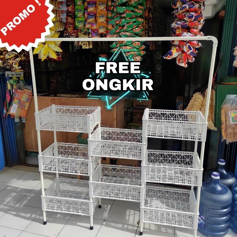 [ FNY ] RAK JAJANAN WARUNG RAK SERBAGUNA RAK CIKI RAK WARUNG. Baru
