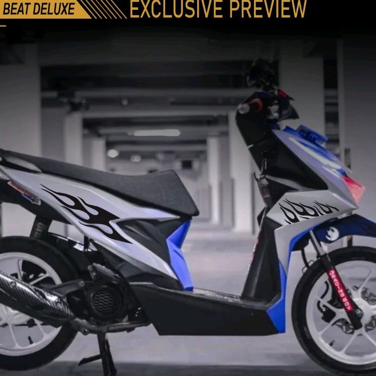 V11 CUTTING STICKER STRIPING BEAT NEW DELUXE 2020-2023 SIMPLE STYLE MOTIF API HOT WHEELS COPY TRANSP