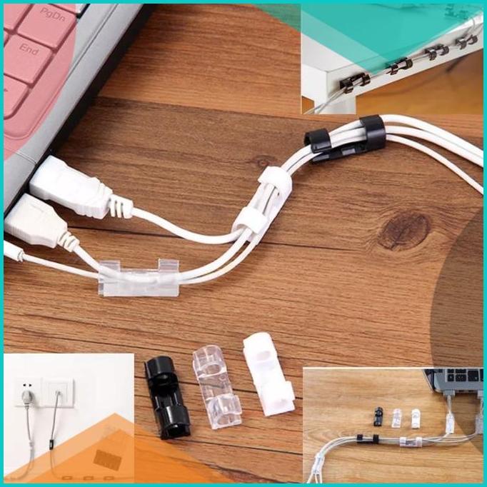 

klip clamp tape cable clip perapih tempel kabel organizer holder klem 20JVLZ3 tools
