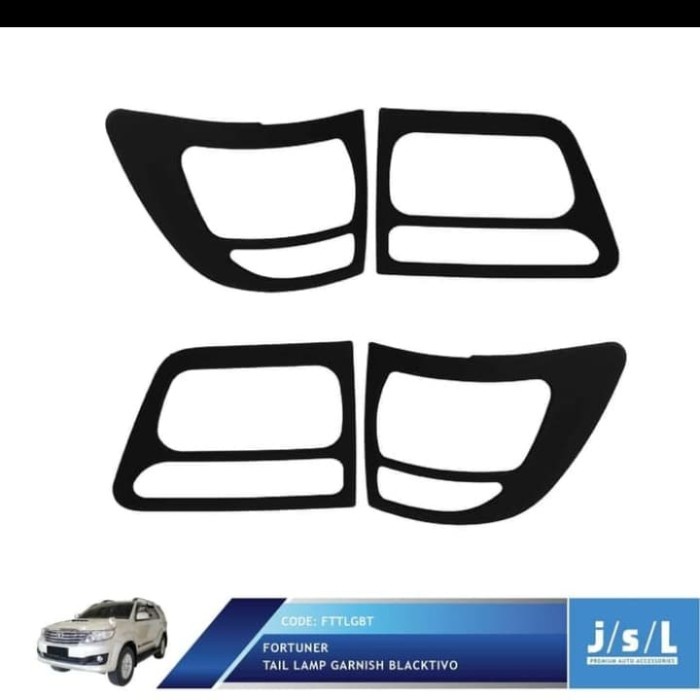 Garnis Lampu Belakang Fortuner 2008 / Tail Lamp Garnish Blacktivo terpercaya